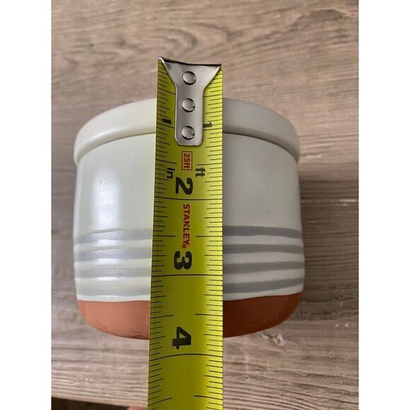 Hearth & Hand Clay Striped Container - Picture 5 of 8